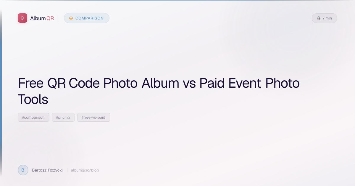 Free QR Code Photo Album vs Paid Tools (2026) | Album QR