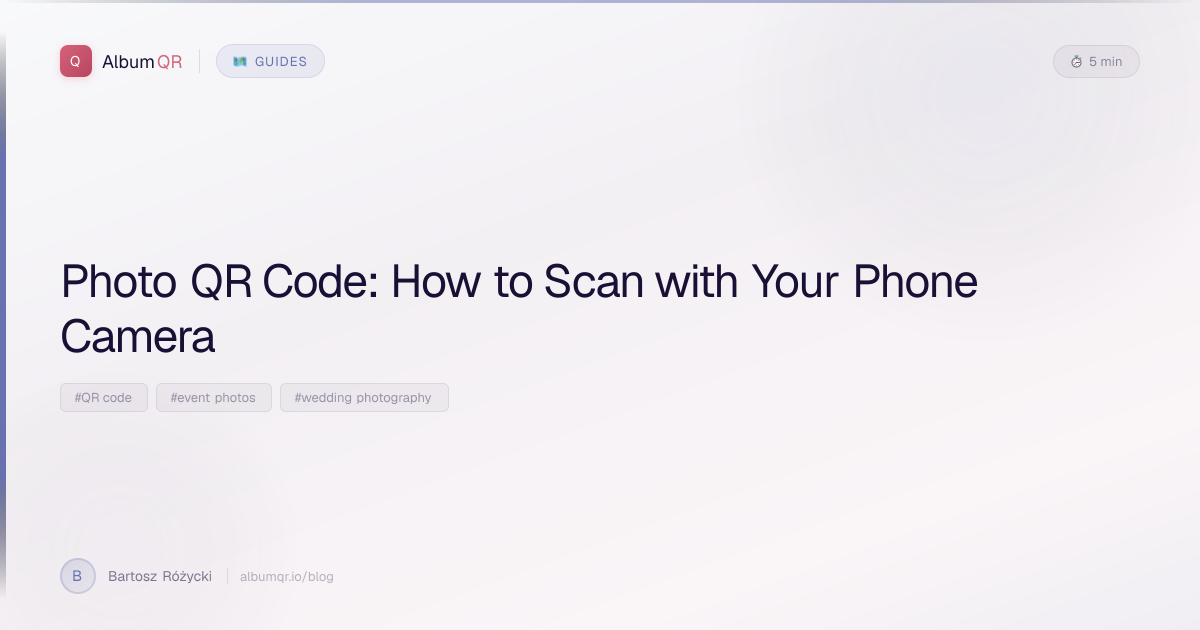 Photo QR Code: How to Scan with Your Phone Camera | Album QR